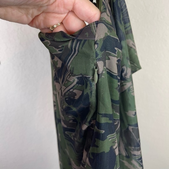 Stylish Green Camo Mini Dress - Picture 7 of 12